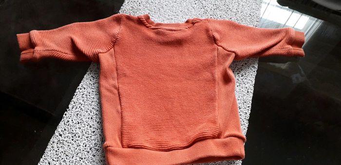 Pull couleur rouille 12 mois - photo numéro 5