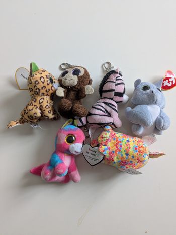 Ty lot de mini peluches certains en porte-clé