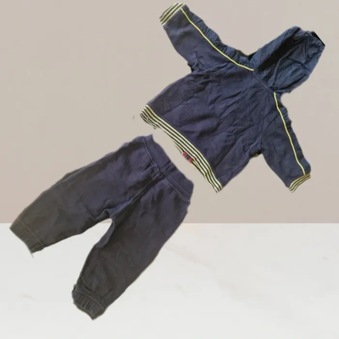 Ensemble de sport bleu - Sergent Major - Taille 6 mois - photo numéro 4