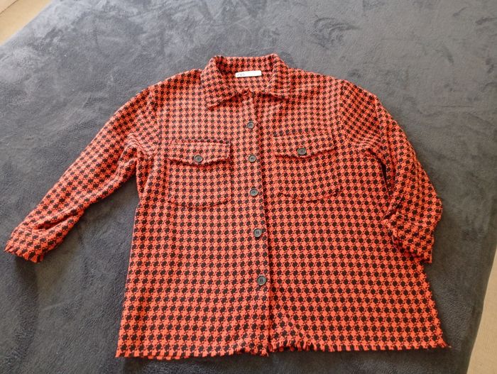 Veste/chemise pied-de-poule T38