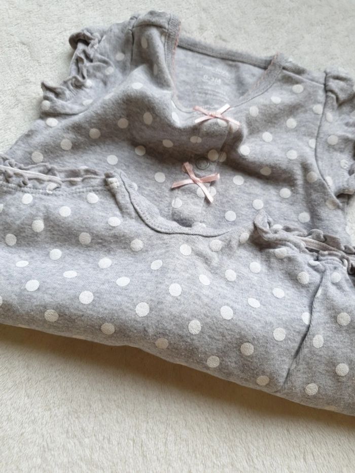 Barboteuse à pois girafe rose - photo numéro 5