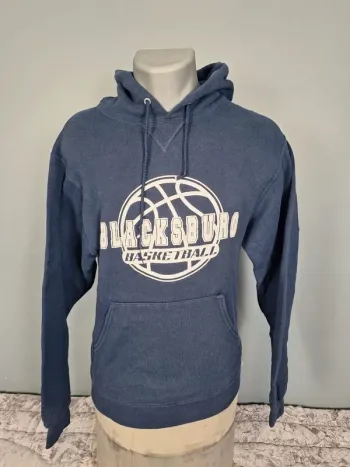 sweat a capuche / Hoodie russell athletic - taille S - homme - bleu marine floqué (147)