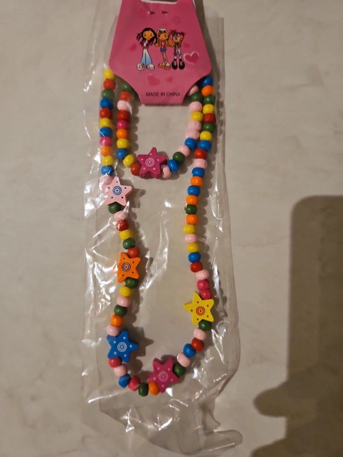 Ensemble collier et bracelet fille Neuf LEN1 - photo numéro 3