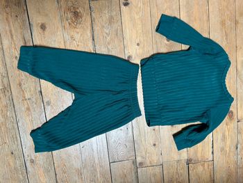 Ensemble vert confortable 3-6 mois