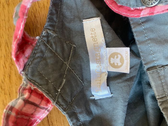 Robe gris rouge Lulu Castagnette 3mois - photo numéro 2