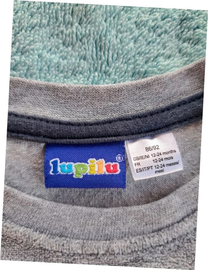 Ensemble velour gris Lupilu 86/92 Koala - photo numéro 2