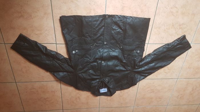 Veste aspect cuir femme 54 noire Saturne