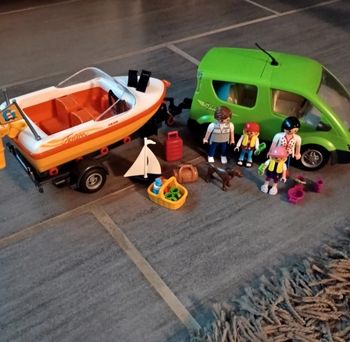Playmobil - 4144 - voiture et bateau