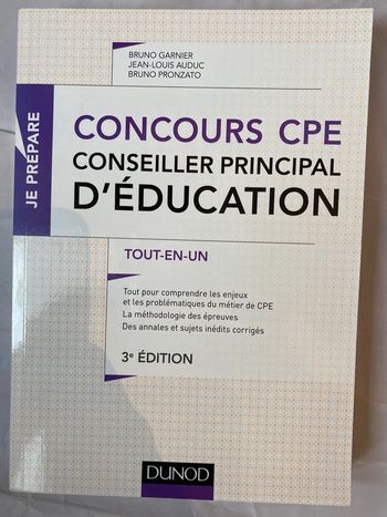 Concours CPE, conseiller principal d’éducation