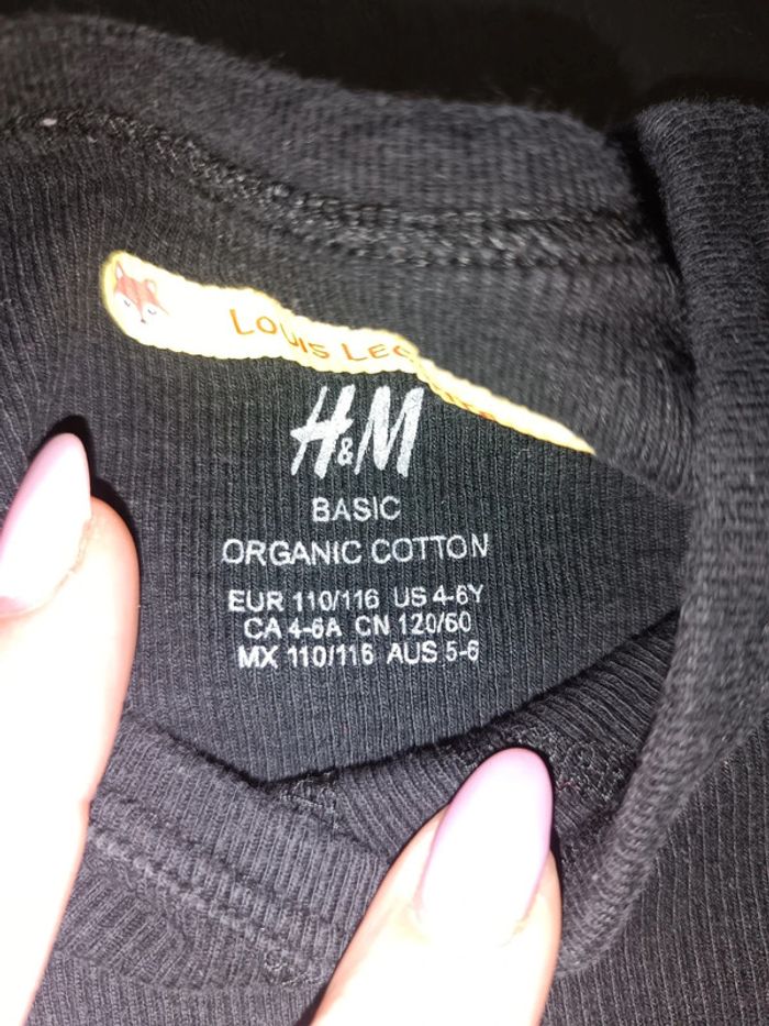 Tee shirt manches longues H&M 110/116 cms - photo numéro 2