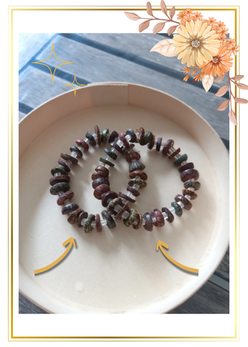 Bracelets en perles de bois