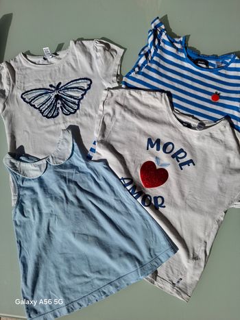 Lot de 4 tee-shirt Jacadi Okaidi taille 8 ans