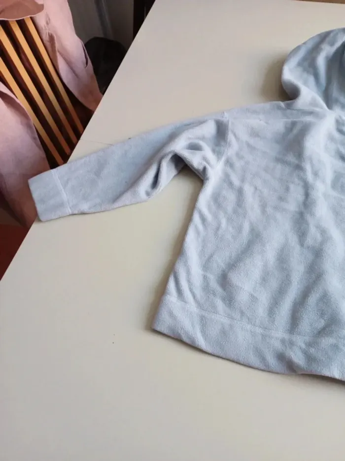 Gilet polaire bleu ciel à capuche girls 12 ans - photo numéro 9
