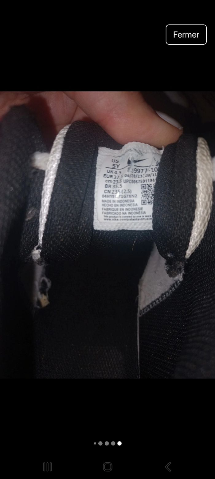 Basket nike rouge et blanche 37.5 - photo numéro 9