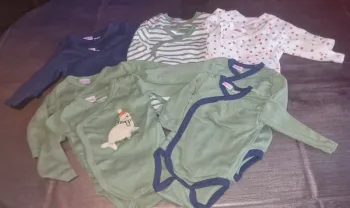 Lot body manches longues 0 à 2 mois