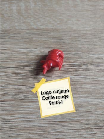 Lego ninjago ninja coiffe rouge 96034