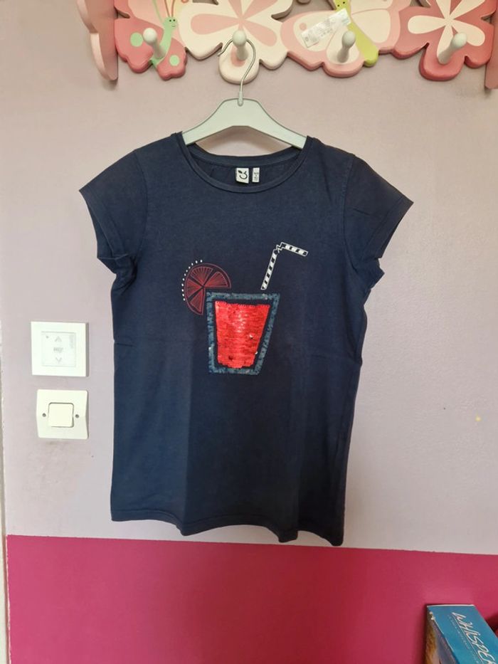 Tee-shirt fille đź‘§ sequins