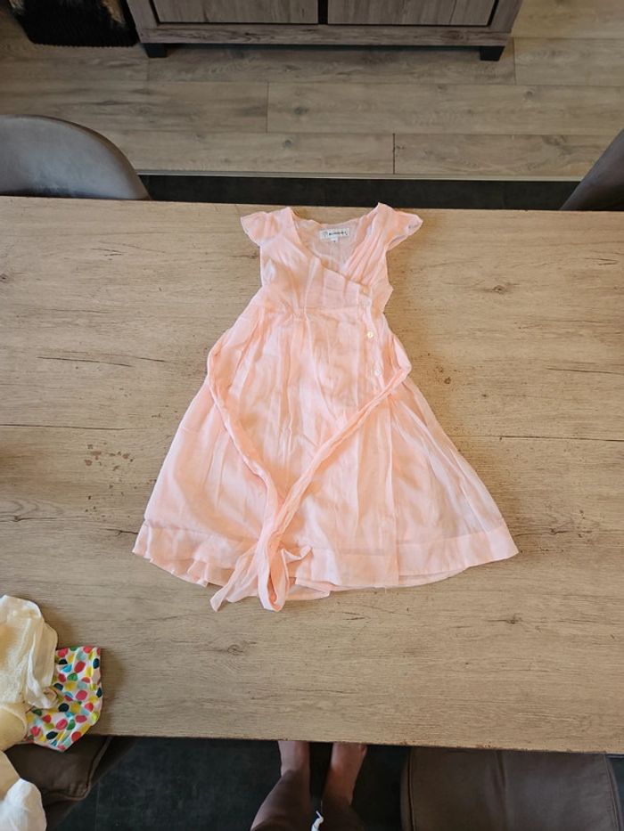 Magnifique robe rose clair sans manche, Buissonnière, 8 ans - photo numéro 9
