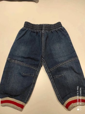 Pantalon jeans 12 mois tbe