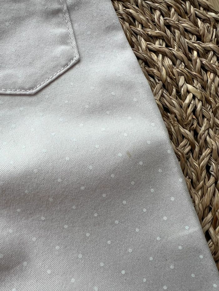 Pantalon jean rose à pois TEX - photo numéro 4