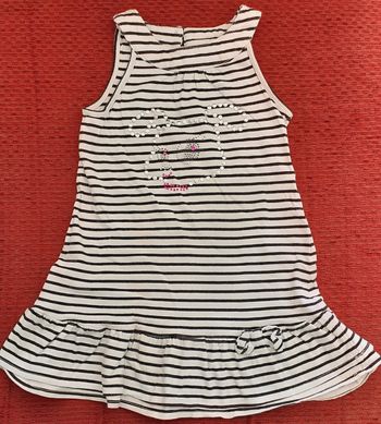 Robe sans manches 3-4 ans / Vynil Fraise
