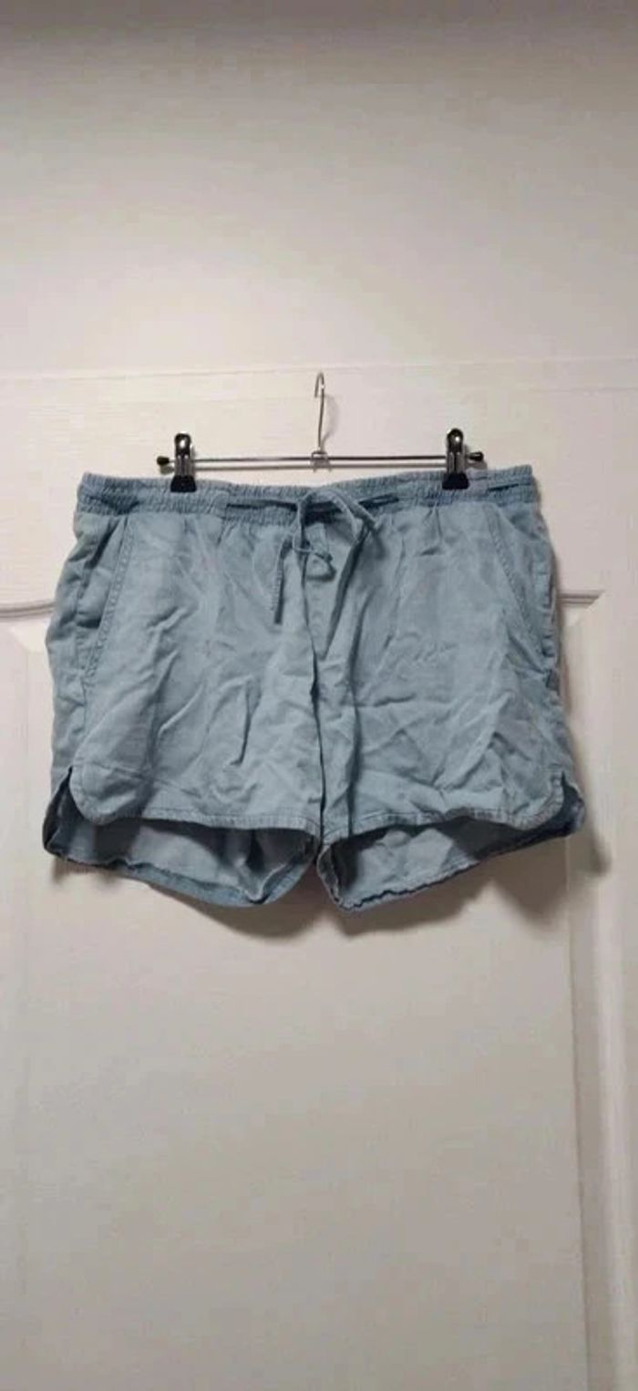 Short bleu ciel Kiabi 44