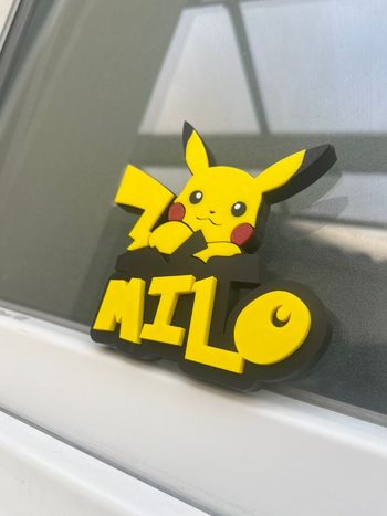 Plaque de porte Pokémon Pikachu