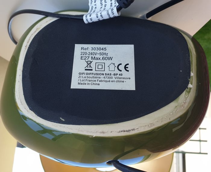 Lampe 7 galets. Vert anis - photo numéro 5