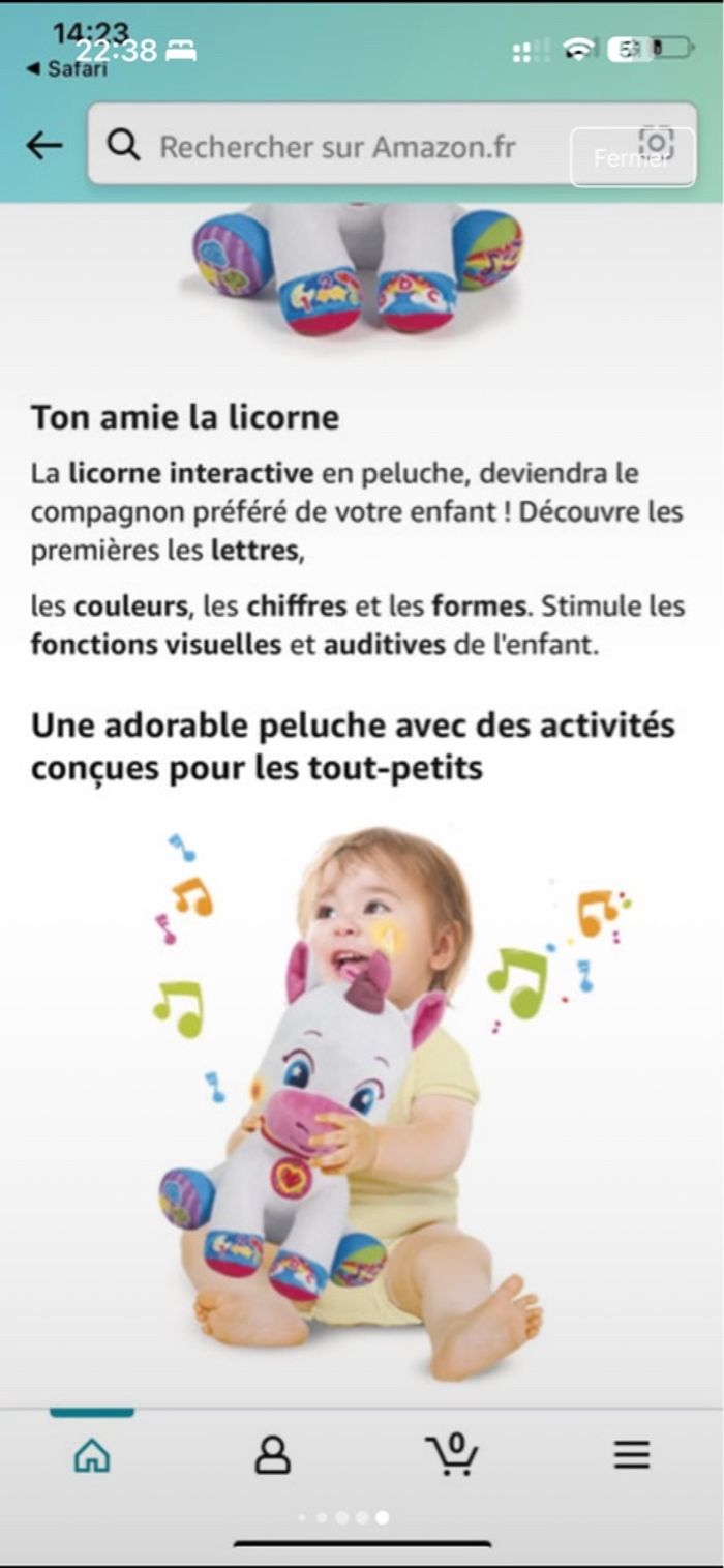 Licorne musicale clementoni - photo numéro 10