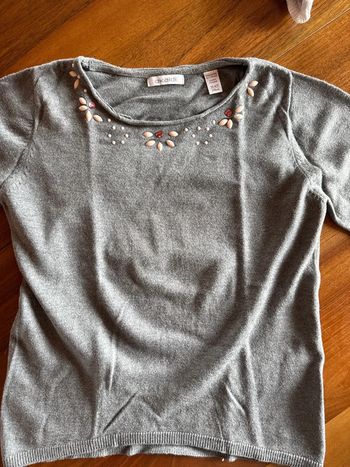 Pull okaidi 10 ans fille fin col rond