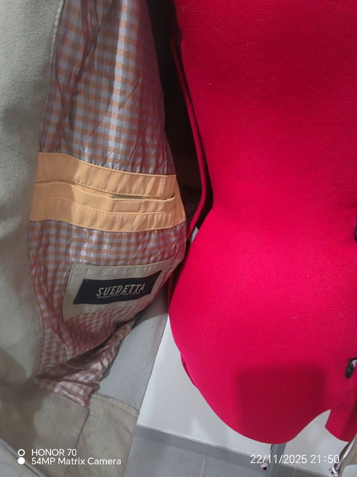 Blouson aspect daim vintage - photo numéro 6