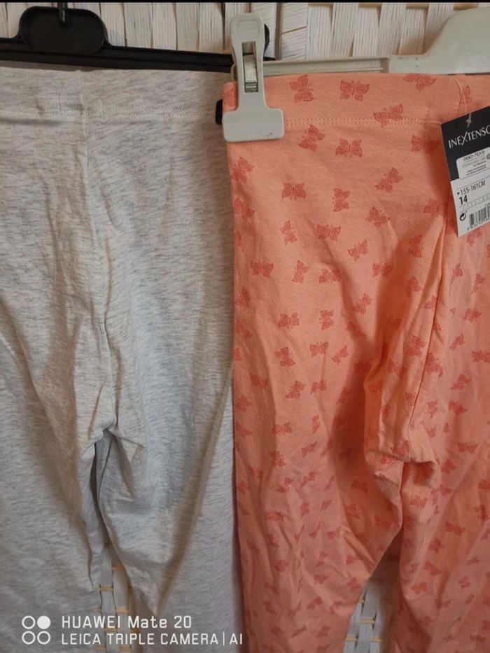 💕Joli Lot de 2 leggings 3/4 fille - 14 ans fille inextenso 💕 - photo numéro 9