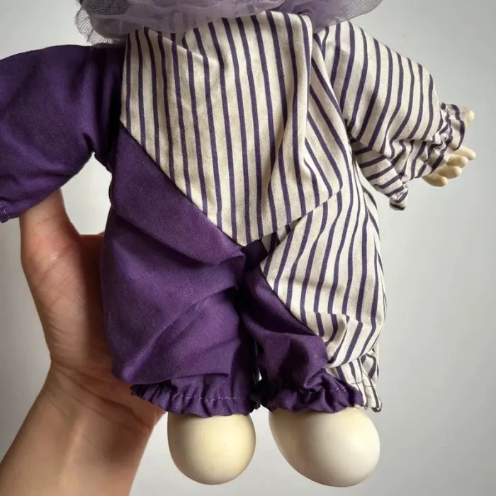 Peluche singe kiki clown violet - photo numéro 3