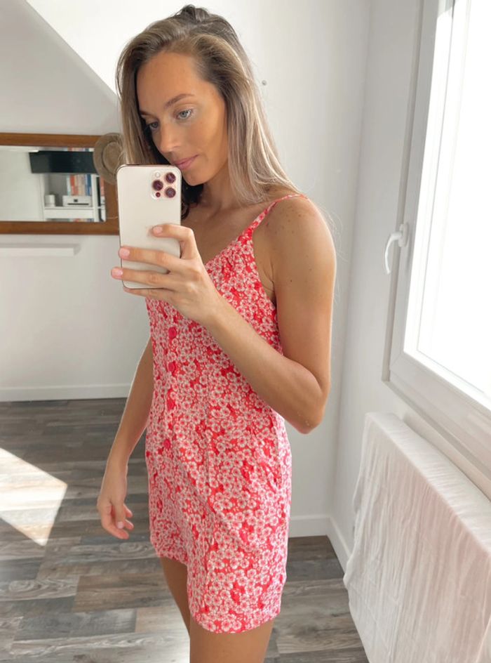 Combi short à motifs fleurs rouge et blanc Pimkie - photo numéro 6