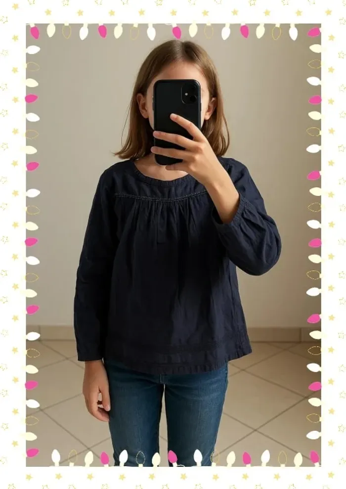 Chemisier manches longues Berenice Kids – Taille 10 ans