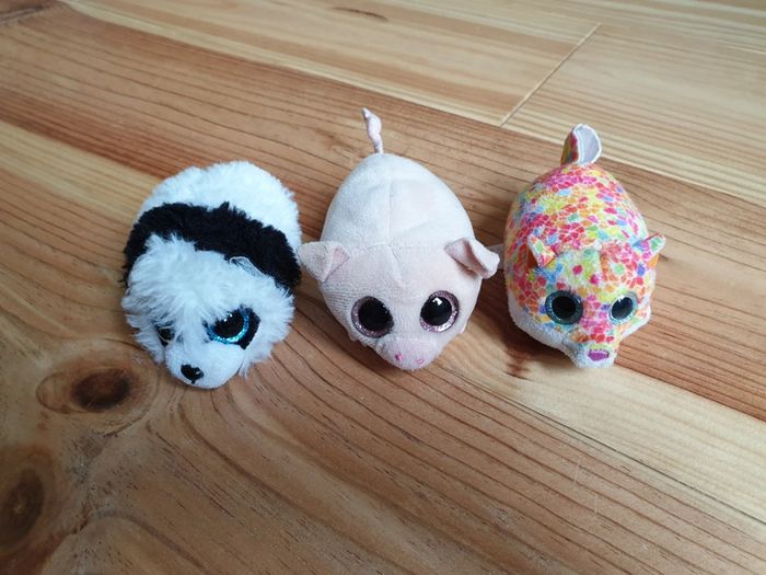 Lot de 3 doudous Ty