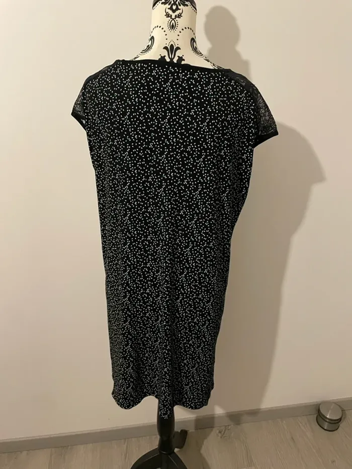 Robe noire à pois – La Halle – Taille XL – Élégante et confortable - photo numéro 5