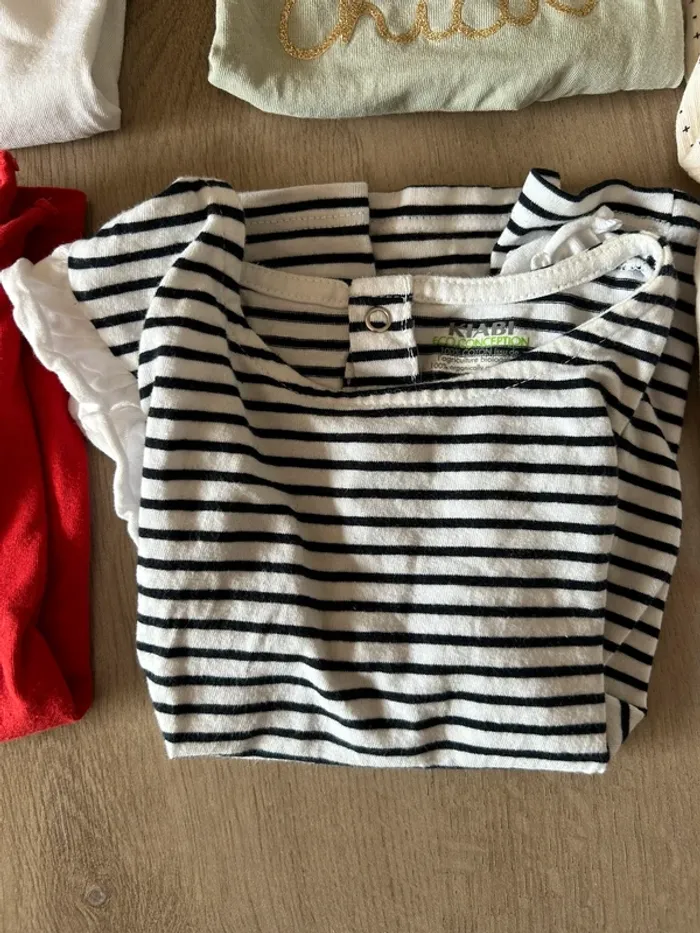 Lot de 6 tshirts manches courtes 24 mois - photo numéro 3