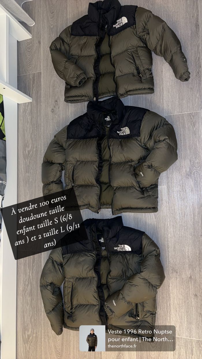 3 Doudounes north face