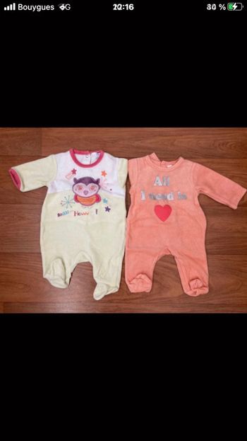 Pyjama 1 mois lot de 2