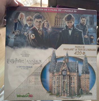 Coffret intégral harry potter+ puzzle 3D Poudlard collection magique neuf sous blister