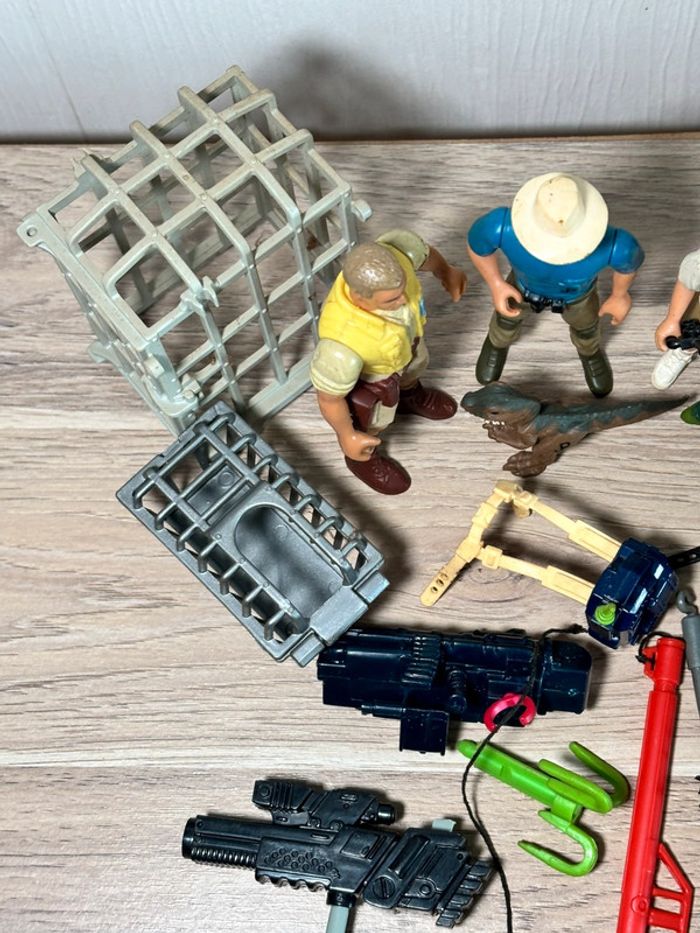 Énorme lot figurine jouet véhicule accessoires vintage JP Kenner jurassic park - photo numéro 6