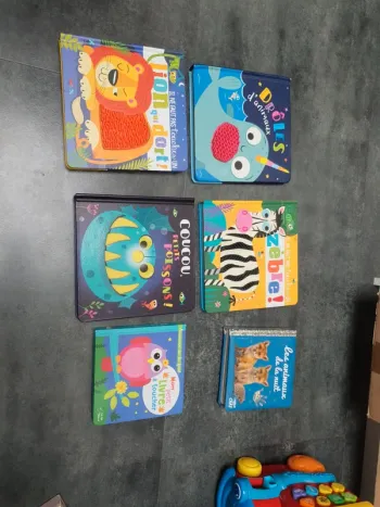 Lot de 6 livres à toucher