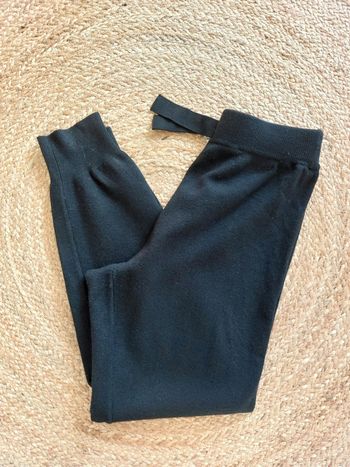 Pantalon taille élastique noir en mailles Zara 11-12 ans