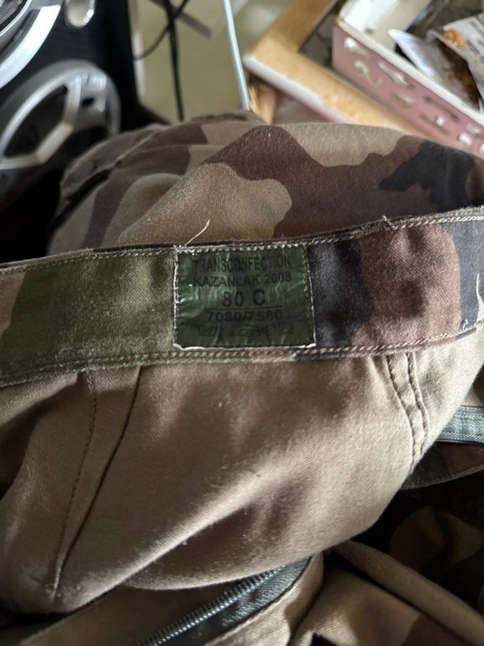 Treillis militaire pantalon cargo vintage authentique - photo numéro 5