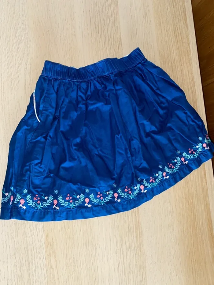 Jupe sergent major fille 6 ans bleu mer océan coquillage - photo numéro 4