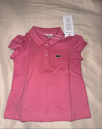 Polo Lacoste bébé fille 1 an neuf 