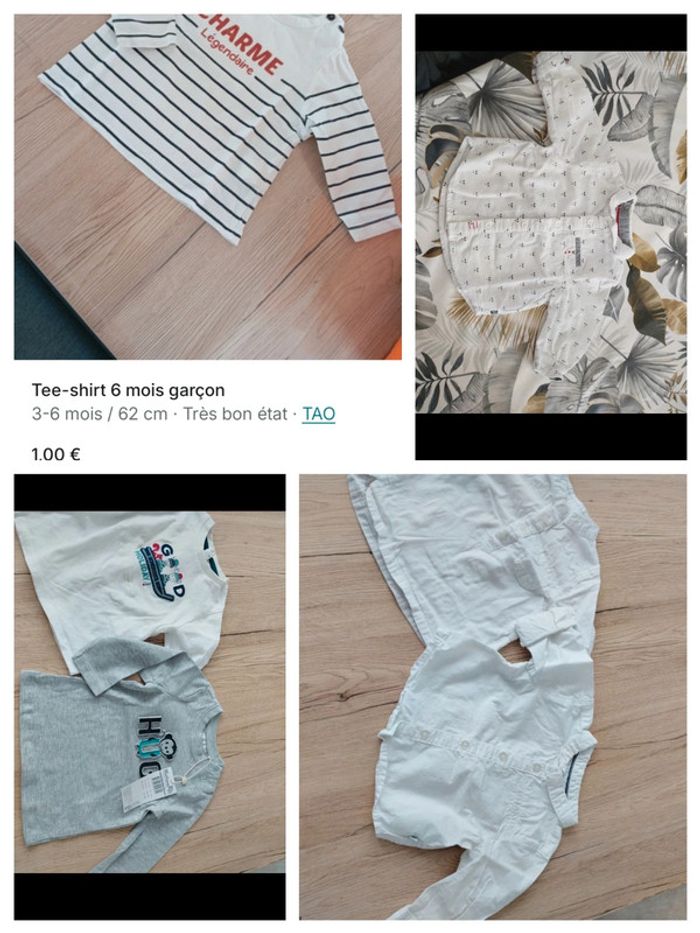 Lot 6 mois garçon