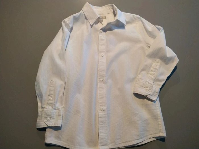 Chemise blanche Vertbaudet 108 cm 5 ans