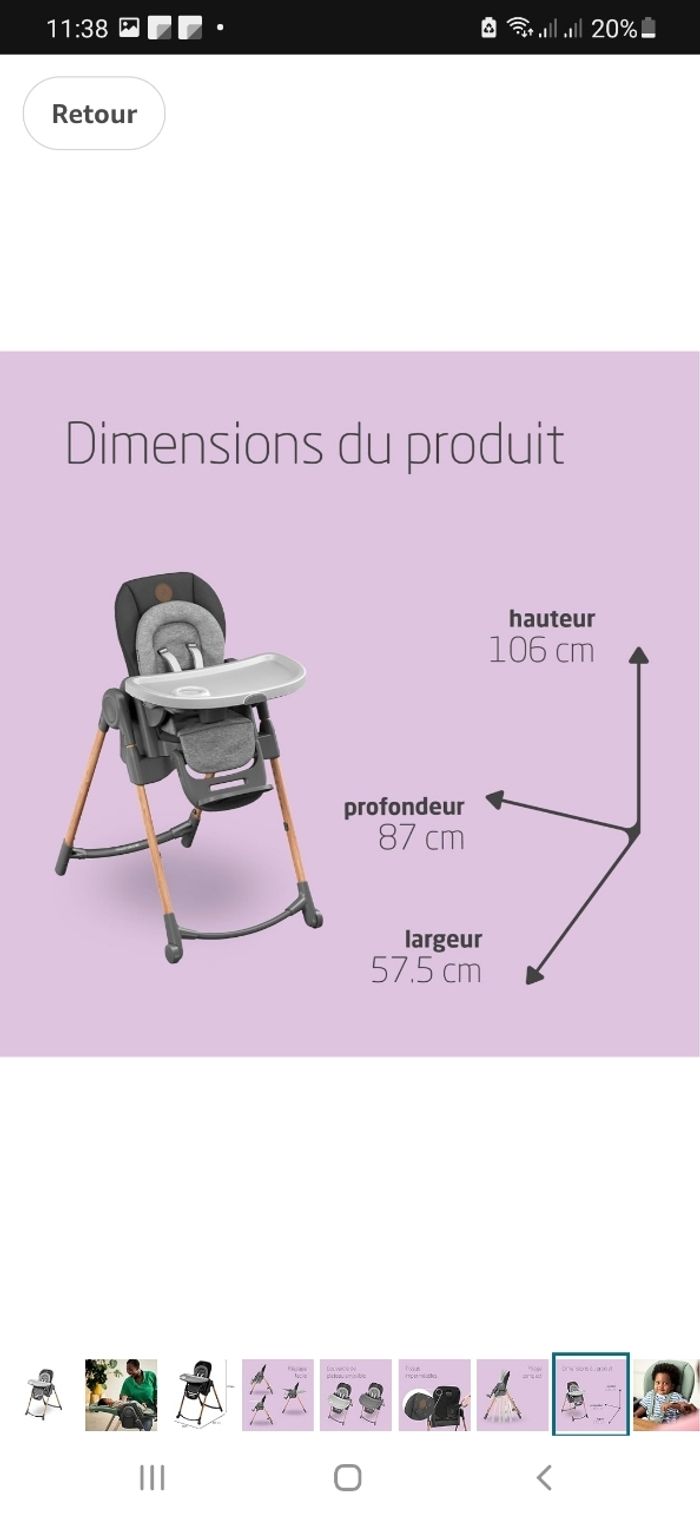 Chaise haute evolutive maxi-cosi - photo numéro 4
